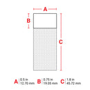 Brady THT-122-461-3<TableFootnote></TableFootnote> Thermal Transfer Printable Labels 062354