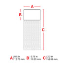 Brady THT-127-427-3<TableFootnote></TableFootnote> Thermal Transfer Printable Labels 062361