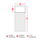 Brady M6-18-417 Aggressive Adhesive Self-Laminating Vinyl Wrap Around Labels for M610, BMP61 and M611 174393