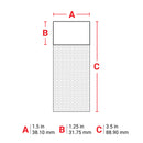 Brady THT-134-461-3<TableFootnote></TableFootnote> Thermal Transfer Printable Labels 062366