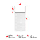 Brady M6-34-427-YL Self-Laminating Vinyl Wrap Around Labels for M610, M611, BMP61, M710 (with media adapter) and BMP71 (with media adapter) 173859