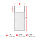 Brady BM71-31-427 Bulk Self-Laminating Vinyl Labels For M611, Bmp61 And Bmp71 114876