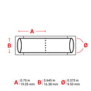 Brady HX-375-150-WT-2 PermaSleeve Wire Marking Sleeves 117080