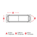Brady HX-500-150-WT-2 PermaSleeve Wire Marking Sleeves 117085