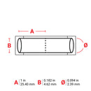Brady HX-094-2-WT-2 PermaSleeve Wire Marking Sleeves 117061