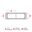 Brady HX-250-2-YL-2 PermaSleeve Wire Marking Sleeves 117030