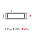 Brady HX-750-2-WT-2 PermaSleeve Wire Marking Sleeves 117091