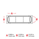 Brady BM71-187-175-342-3 Bulk Permasleeve Wire Marker Sleeves For M611, Bmp61 And Bmp71 142703