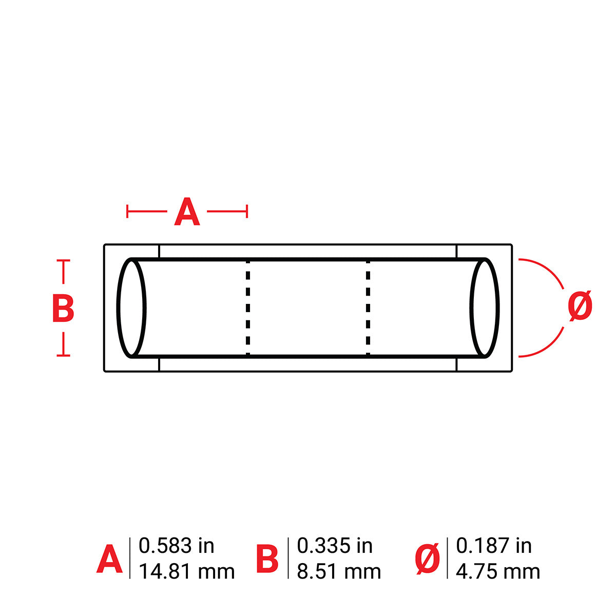 Brady BM-187-175-342-3 PermaSleeve Heat-Shrink Labels for M610, M611, BMP61, M710 and BMP71 174445
