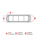 Brady HX-094-2-YL-4 PermaSleeve Wire Marking Sleeves 117013