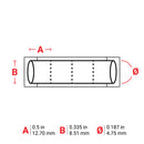 Brady PS-187-2-WT-S-4 PermaSleeve Wire Marking Sleeves 104662