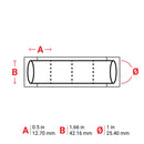 Brady LSZH-1000-2-WT-4 THT Low Smoke Halogen Free Permasleeve Wire Marking Sleeves 141275