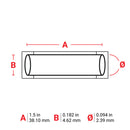 Brady HX-094-150-WT PermaSleeve Wire Marking Sleeves 117062