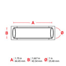 Brady PSPT-1000-175-WT Permasleeve Wire Marker Sleeves For M611, Bmp61 And Bmp71 018469