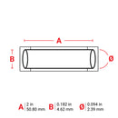 Brady 3PS-094-2-BK-S PermaSleeve Wire Marking Sleeves 017230