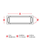 Brady 2HT-250-2-WT-S High Temperature PermaSleeve Wire Marking Sleeves 114324
