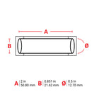 Brady PSPT-500-2-YL-R Permasleeve Wire Marker Sleeves For M611, Bmp61 And Bmp71 148109