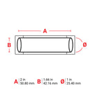 Brady 2HT-1000-2-WT-S High Temperature PermaSleeve Wire Marking Sleeves 114344