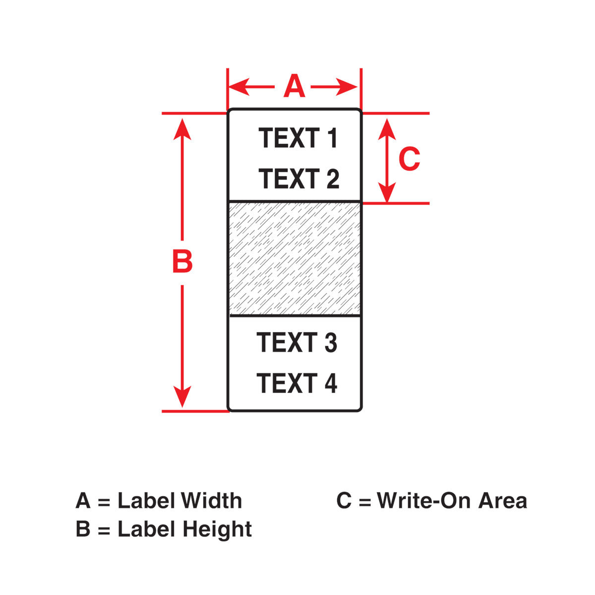 Brady BM71-64-427 Bulk Self-Laminating Vinyl Labels For M611, Bmp61 And Bmp71 115033