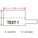 Brady M7-1-425-FP T-Flag or P-Flag Matte Polypropylene Labels for M710 and BMP71 173201