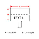 Brady PTLFT-01-425 Polypropylene Labelflags For M611, Bmp61 And Bmp71 217021