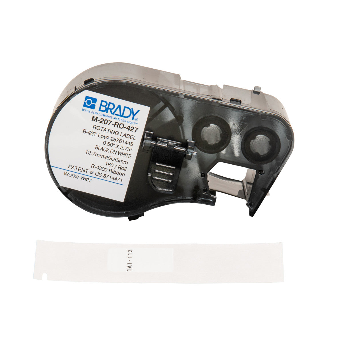 Brady M-207-RO-427 Rotating Self-laminating Vinyl Labels for BMP41 and BMP51/BMP53 151730