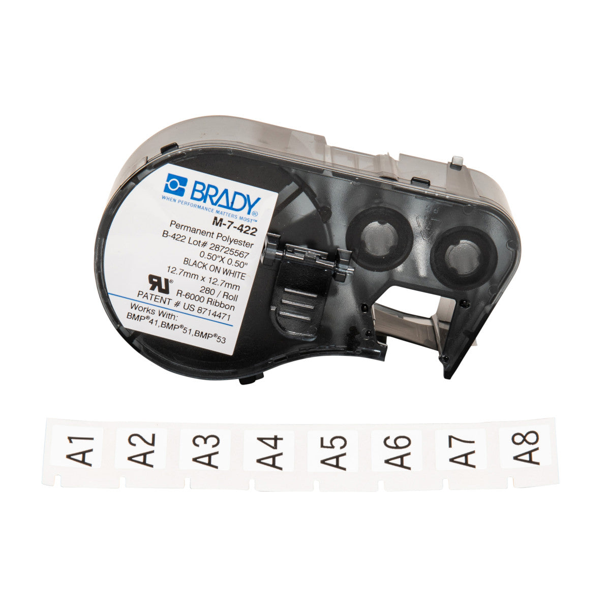 Brady M-7-422 Bmp41/Bmp51/Bmp53 Labelmaker Labels 143241