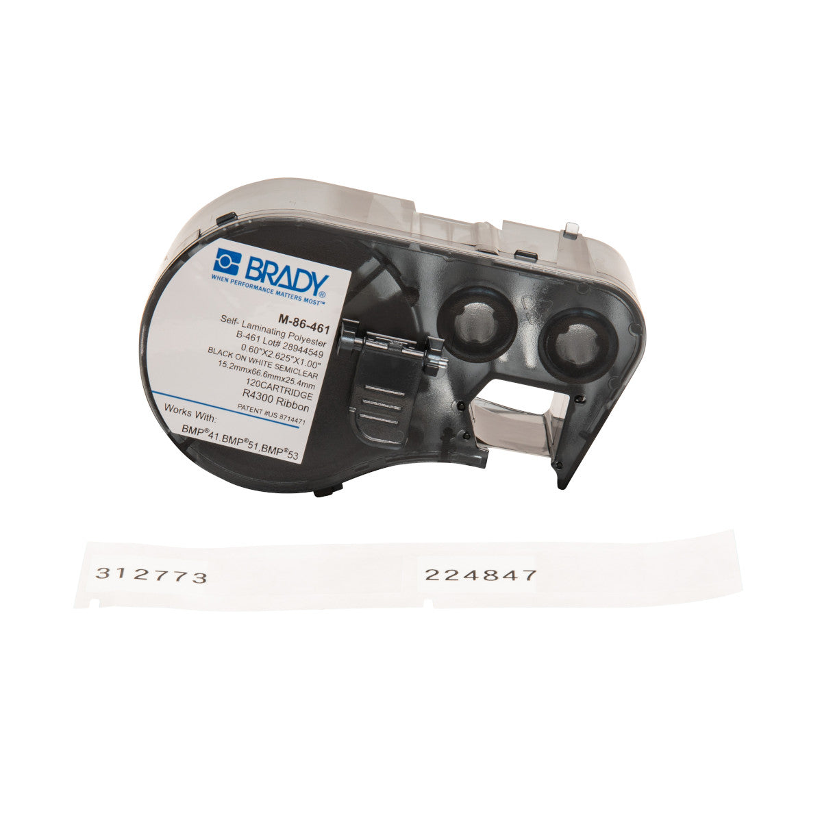 Brady M-86-461 Bmp51/53 Labelmaker Labels 143290