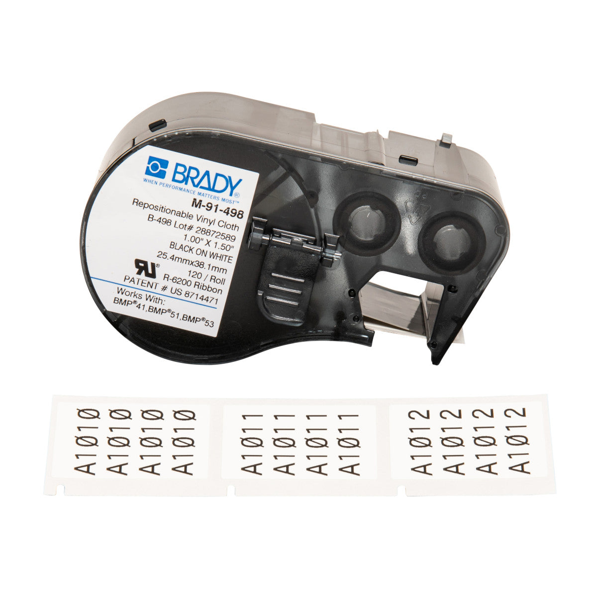 Brady M-91-498 Bmp41/Bmp51/Bmp53 Labelmaker Labels 131578