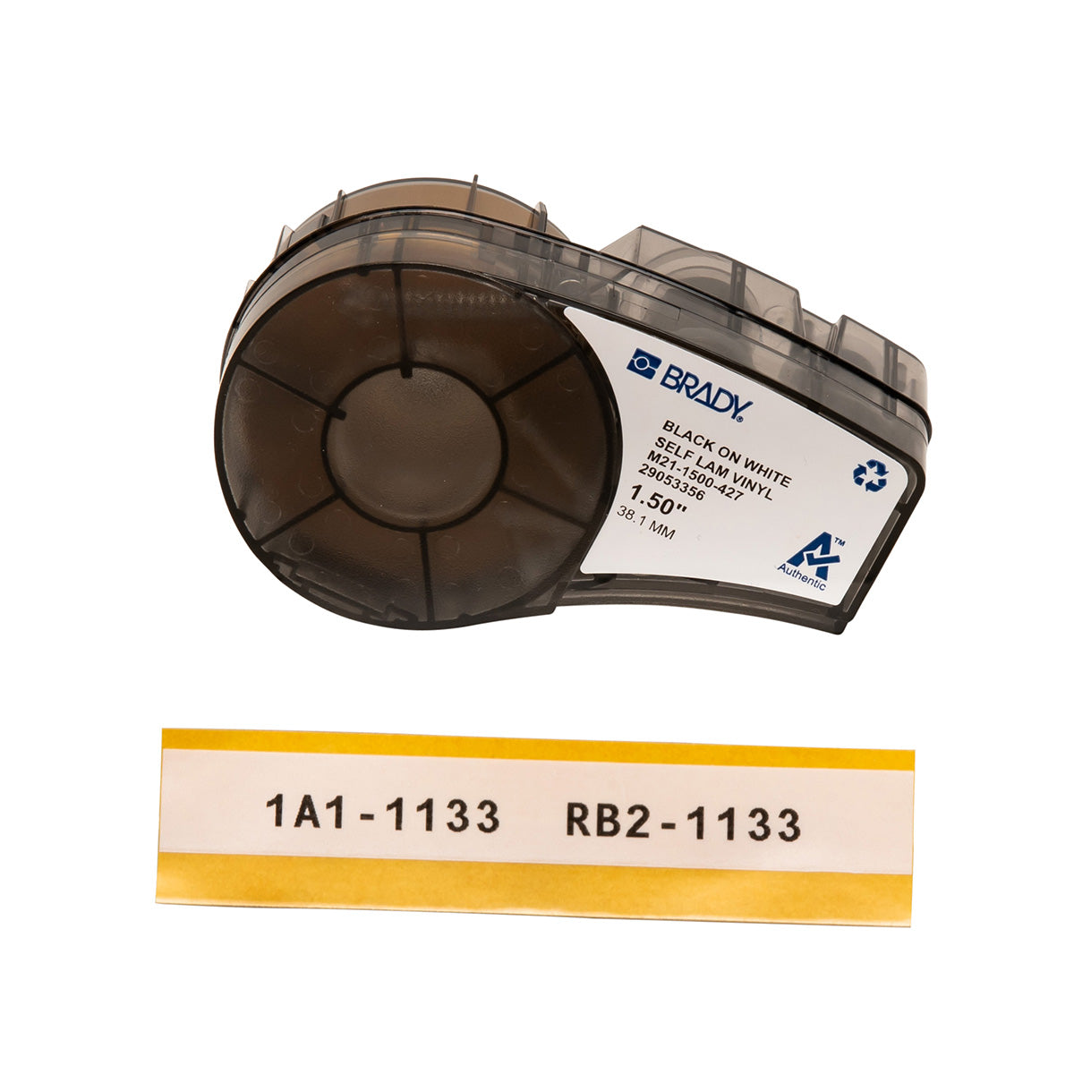 Brady M21-1500-427 Self-Laminating Vinyl Tape For Bmp21-Plus; Bmp21-Lab; Bmp21; Idpal; Labpal 110930