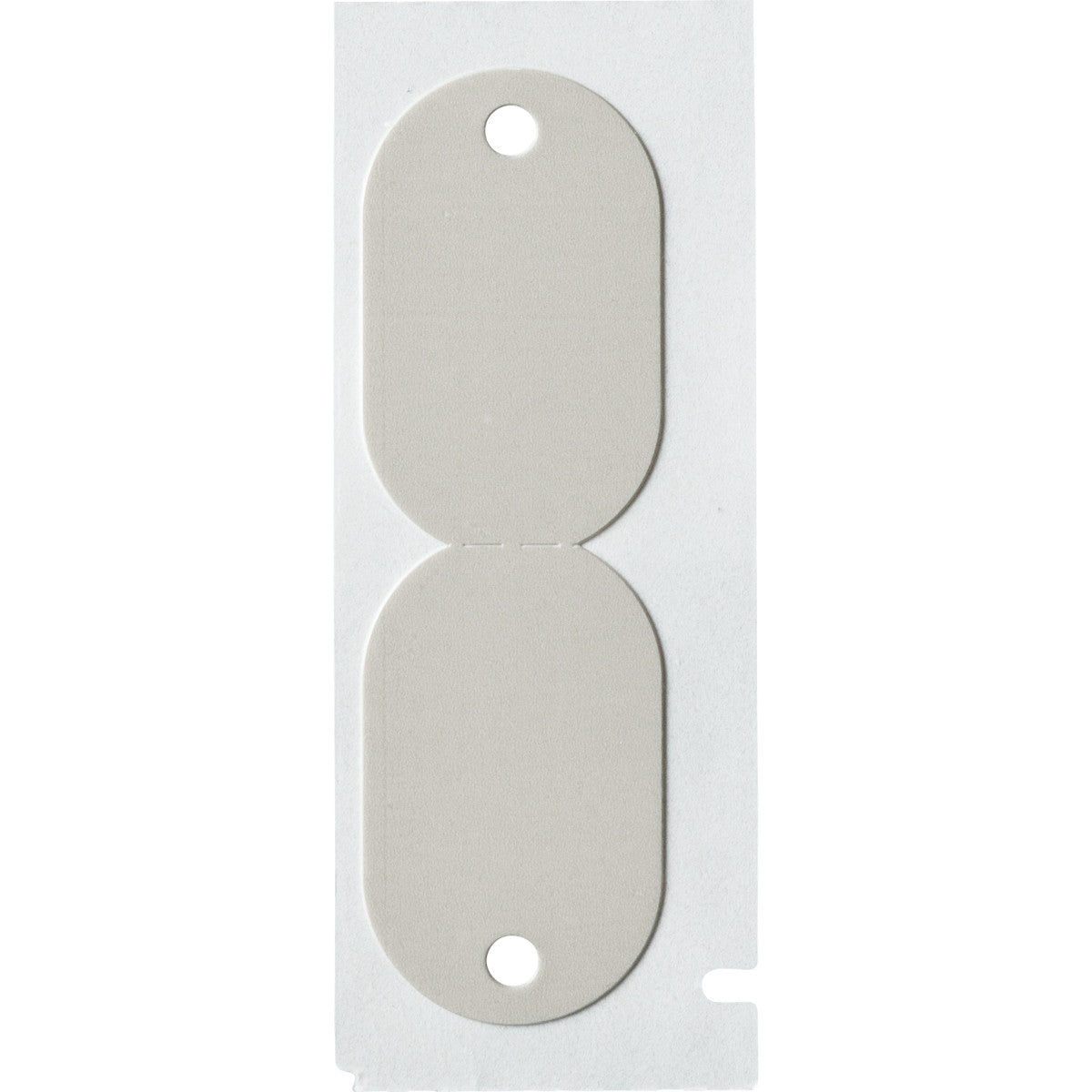 Brady M6-144-145FR-GY Fire Retardant Oval Tags for M610, M611 and BMP61 173483