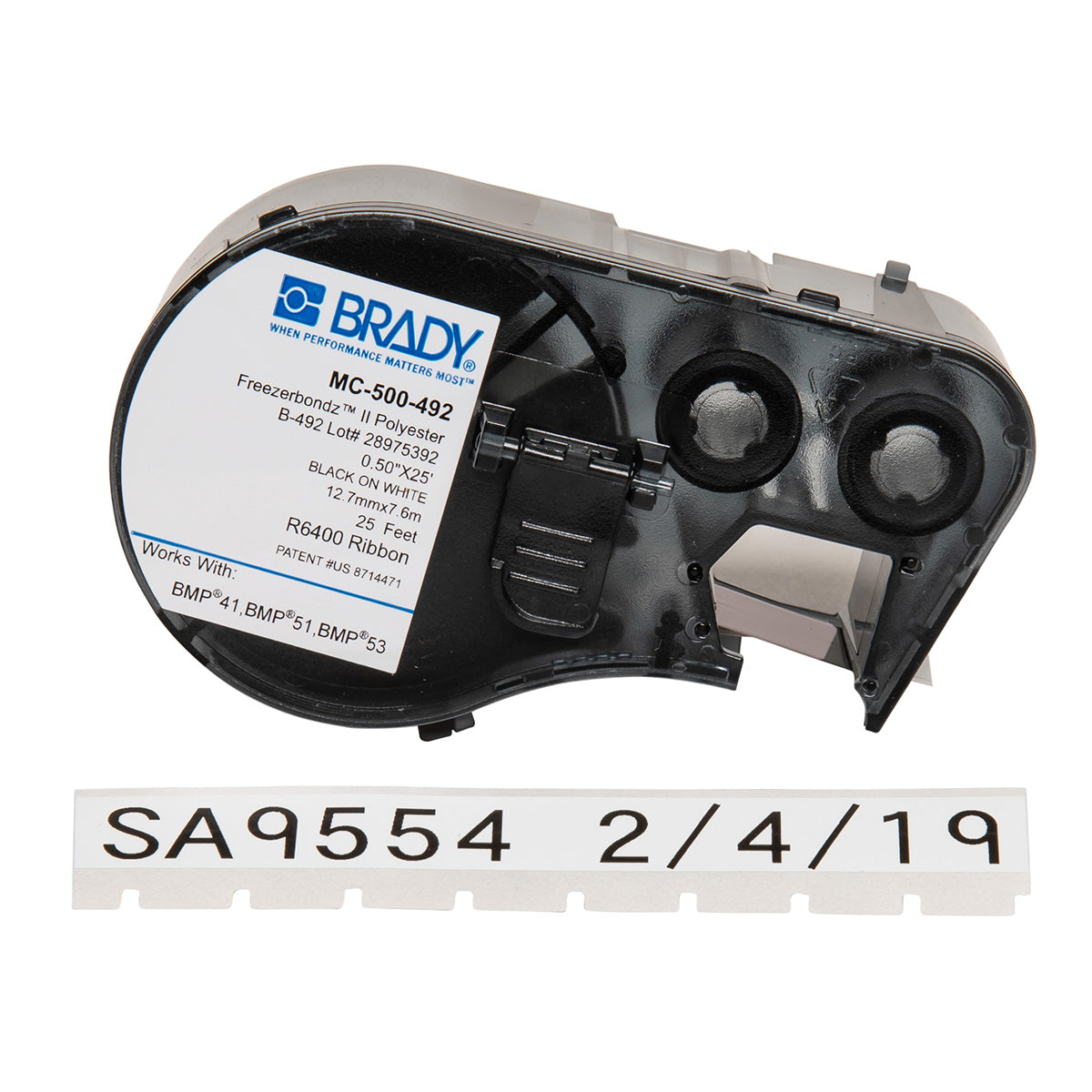 Brady MC-500-492 Bmp51/53 Freezerbondz Labelmaker Tape 143319