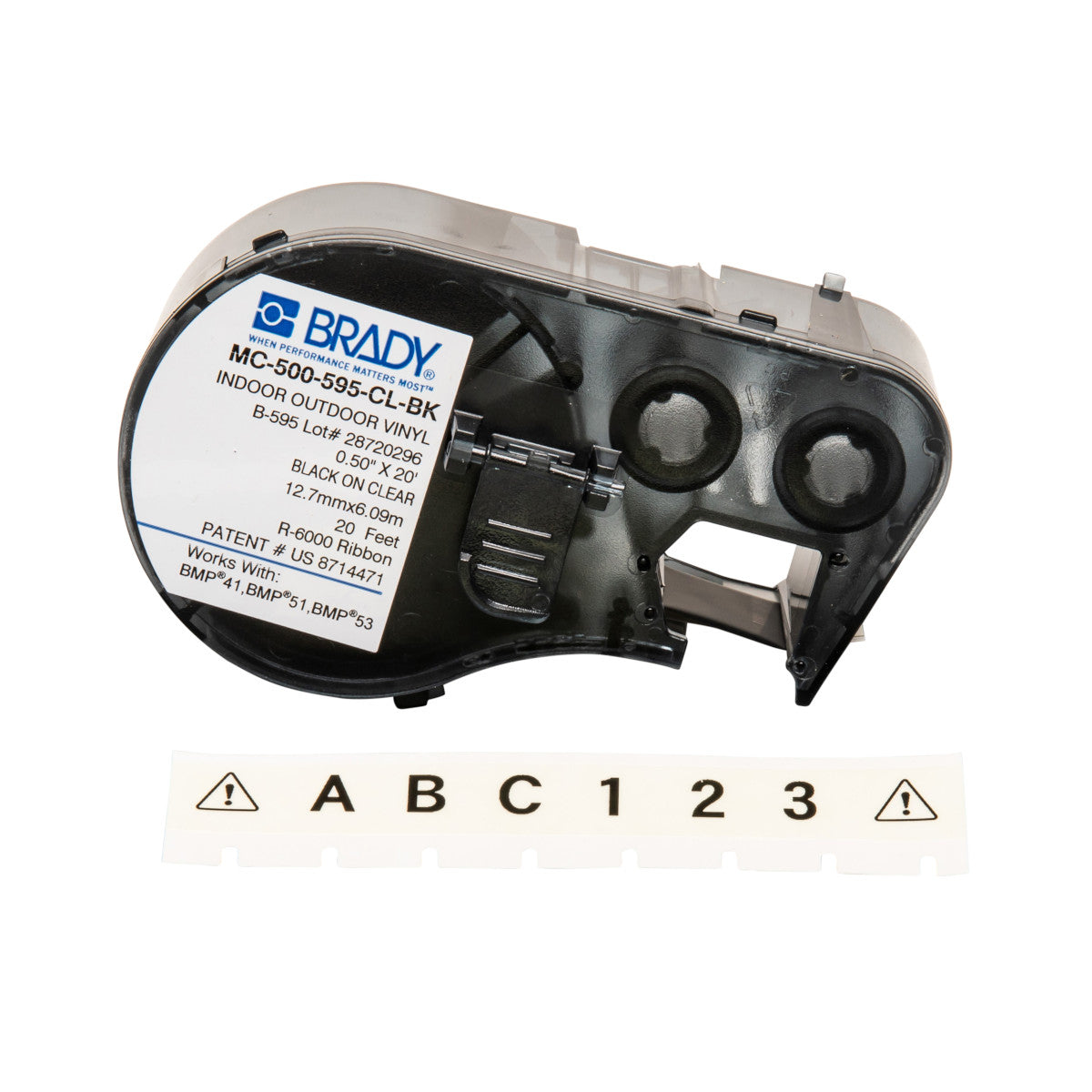 Brady MC-500-595-CL-BK Bmp41/Bmp51/Bmp53 Labelmaker Tape 143363