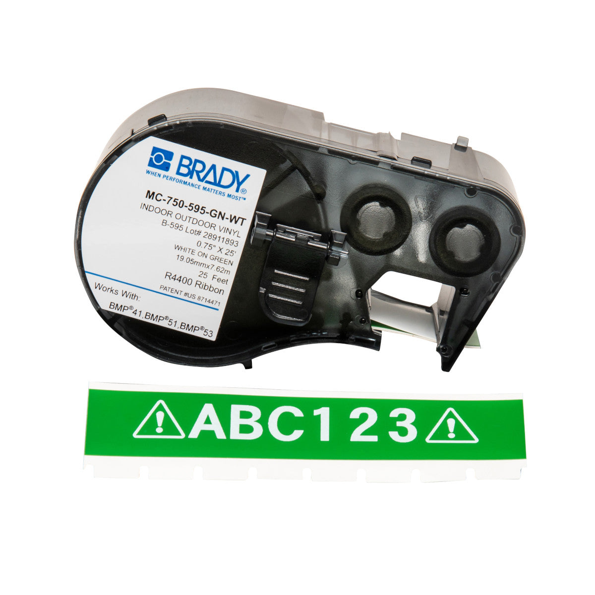 Brady MC-750-595-GN-WT Bmp41/Bmp51/Bmp53 Labelmaker Tape 143396