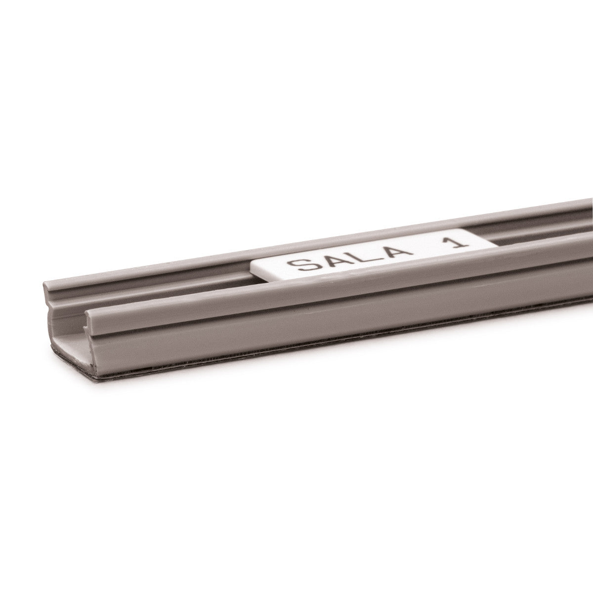 Brady ADHESIVE CHANNEL CM.100 1000 mm adhesive clip rail for clip tags/h 9 mm grey SABI1A