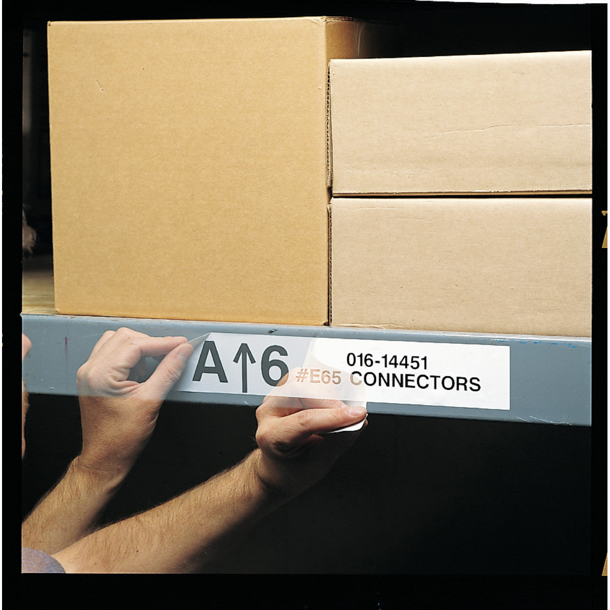 Brady Globalmark tapes - B-581 29 mm Repositionable Yellow Globalmark Repositionable Vinyl Film 076703