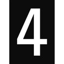 Brady NL859A4BK-4 Numbers & letters DIN A4 size 911259