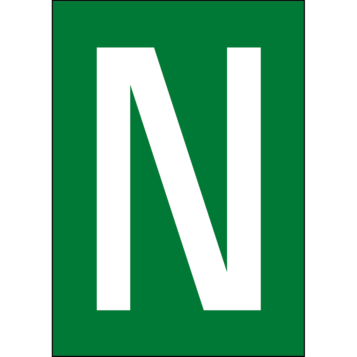 Brady NL7541A4GR-N Numbers & letters DIN A4 size 911393