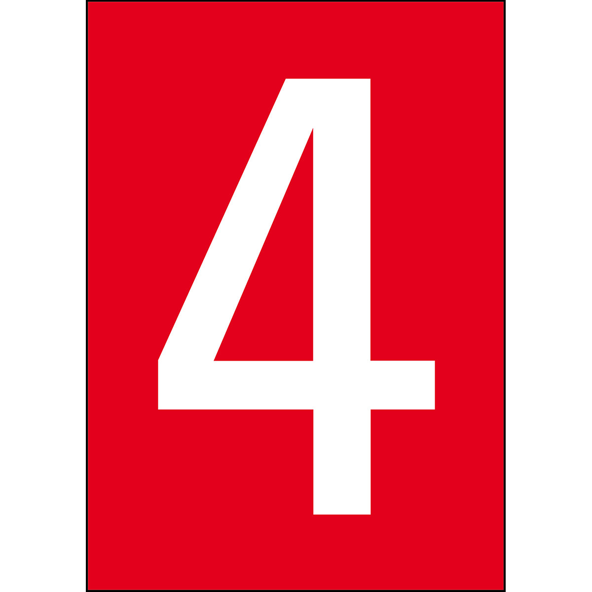 Brady NL7527A4RD-4 Numbers & letters DIN A4 size 911610