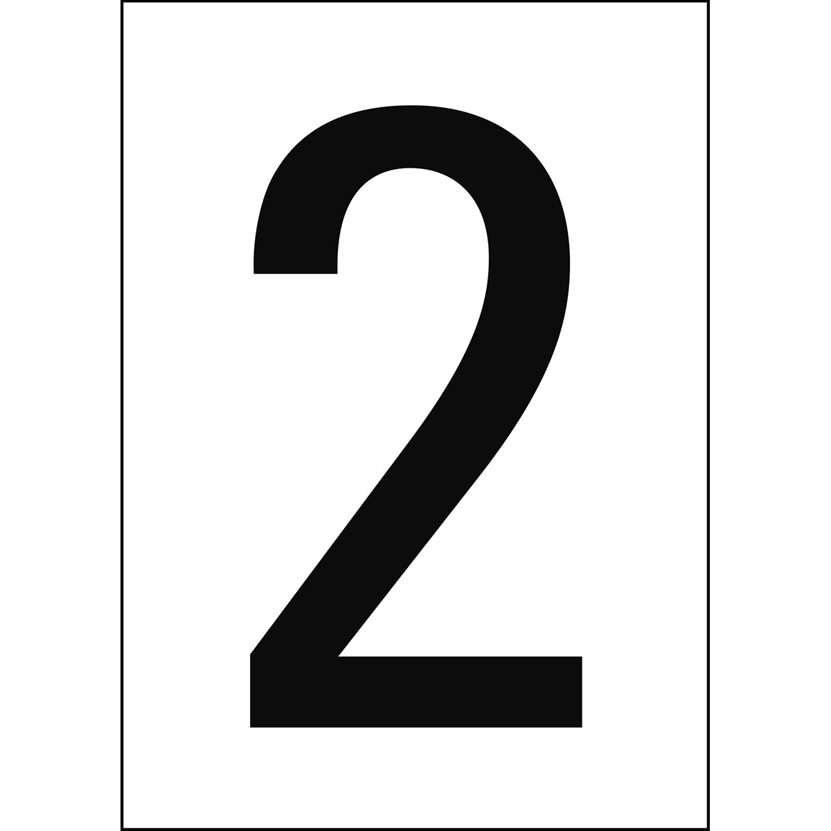 Brady NL7541A4WH-2 Numbers & letters DIN A4 size 911339