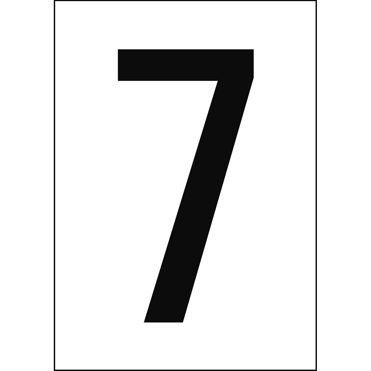 Brady NL7541A4WH-7 Numbers & letters DIN A4 size 911334