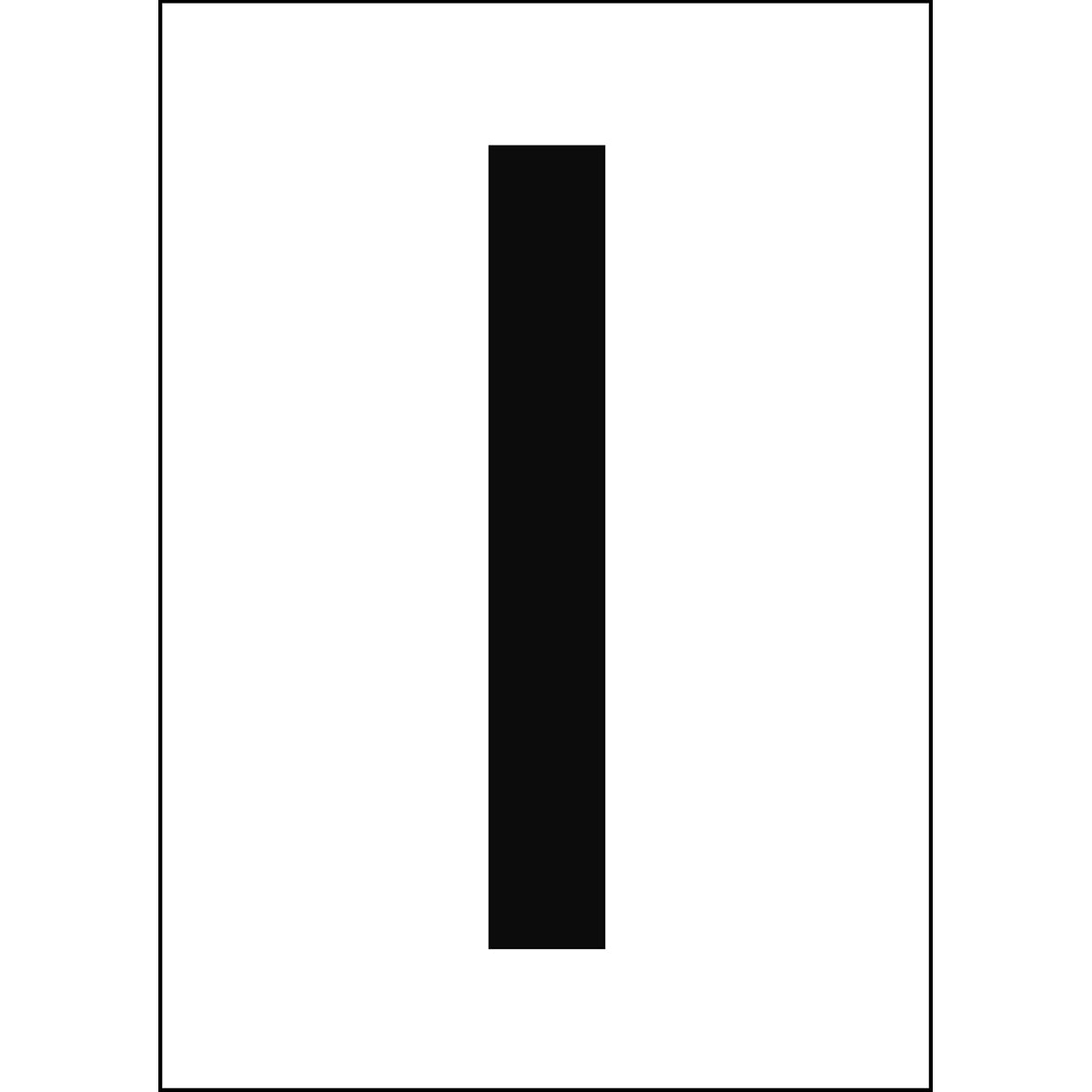Brady NL7541A4WH-I Numbers & letters DIN A4 size 911320