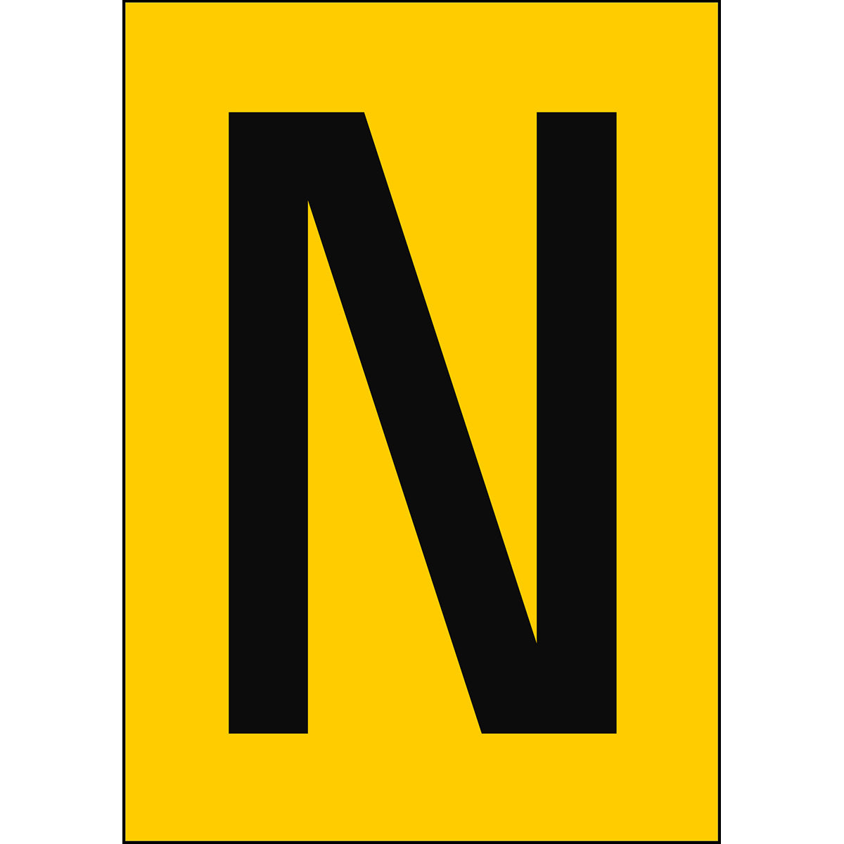 Brady NL7541A4YL-N Numbers & letters DIN A4 size 911276