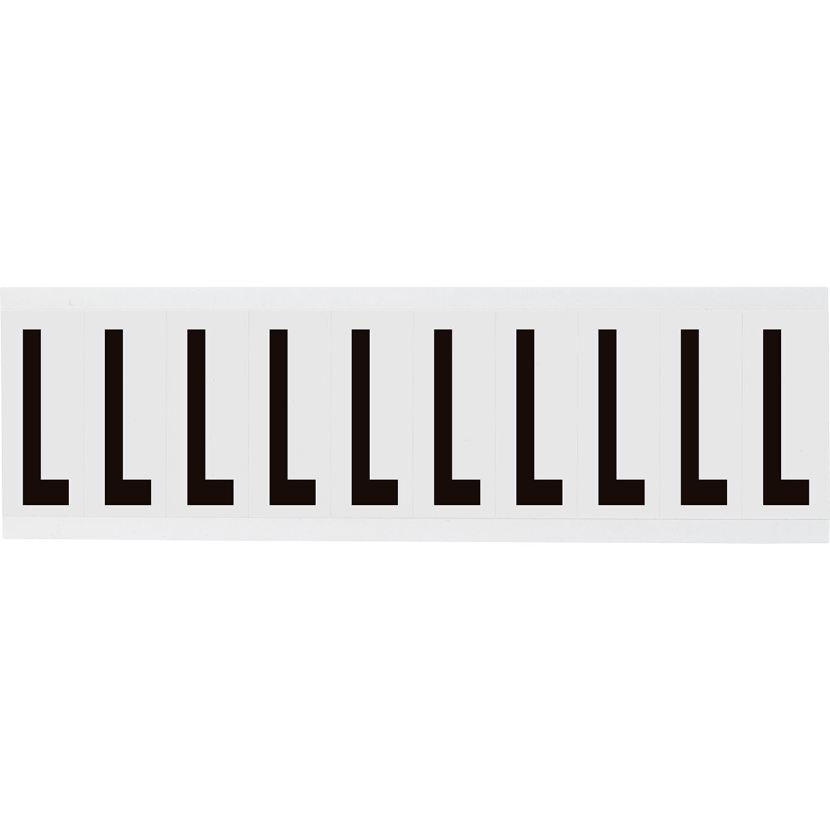Brady NL-W225-L Identical numbers and letters on one card for indoor use 234474