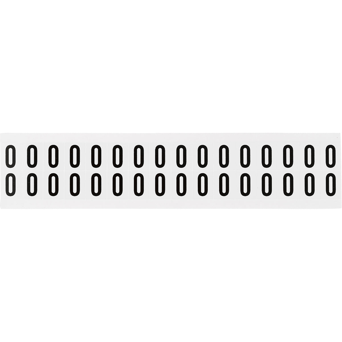 Brady NL-W75-0 Identical numbers and letters on one card for indoor use 234253
