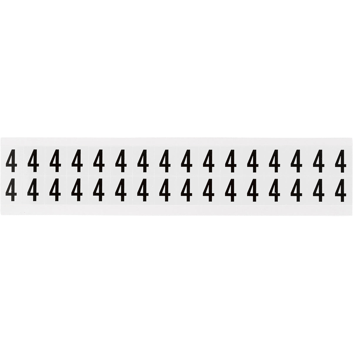 Brady NL-W75-4 Identical numbers and letters on one card for indoor use 234257