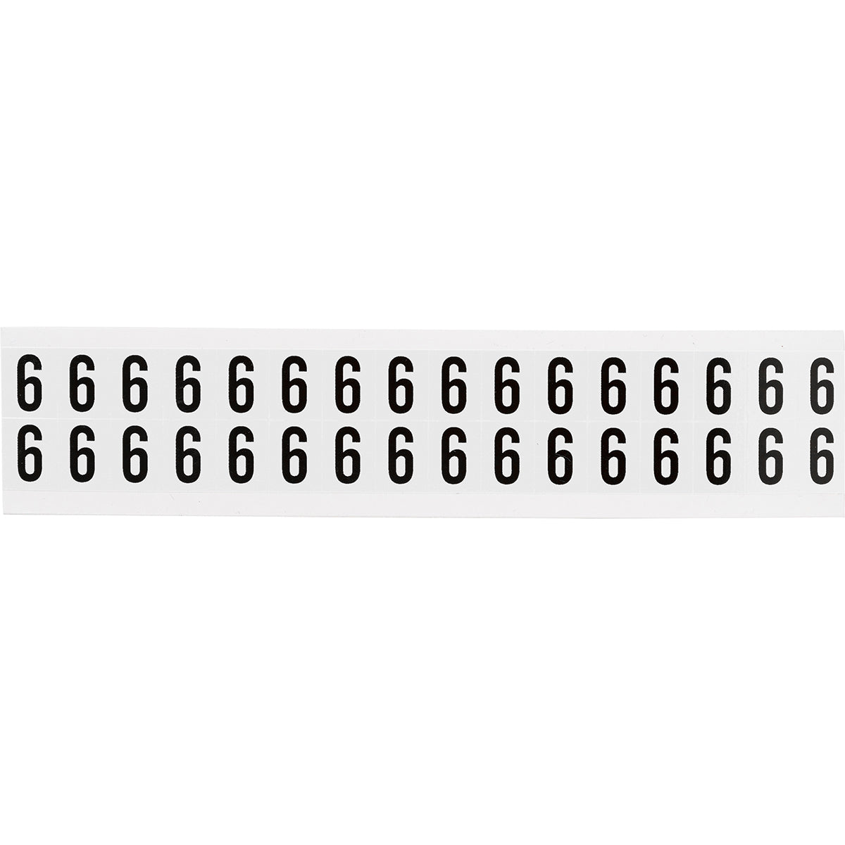 Brady NL-W75-6 Identical numbers and letters on one card for indoor use 234259