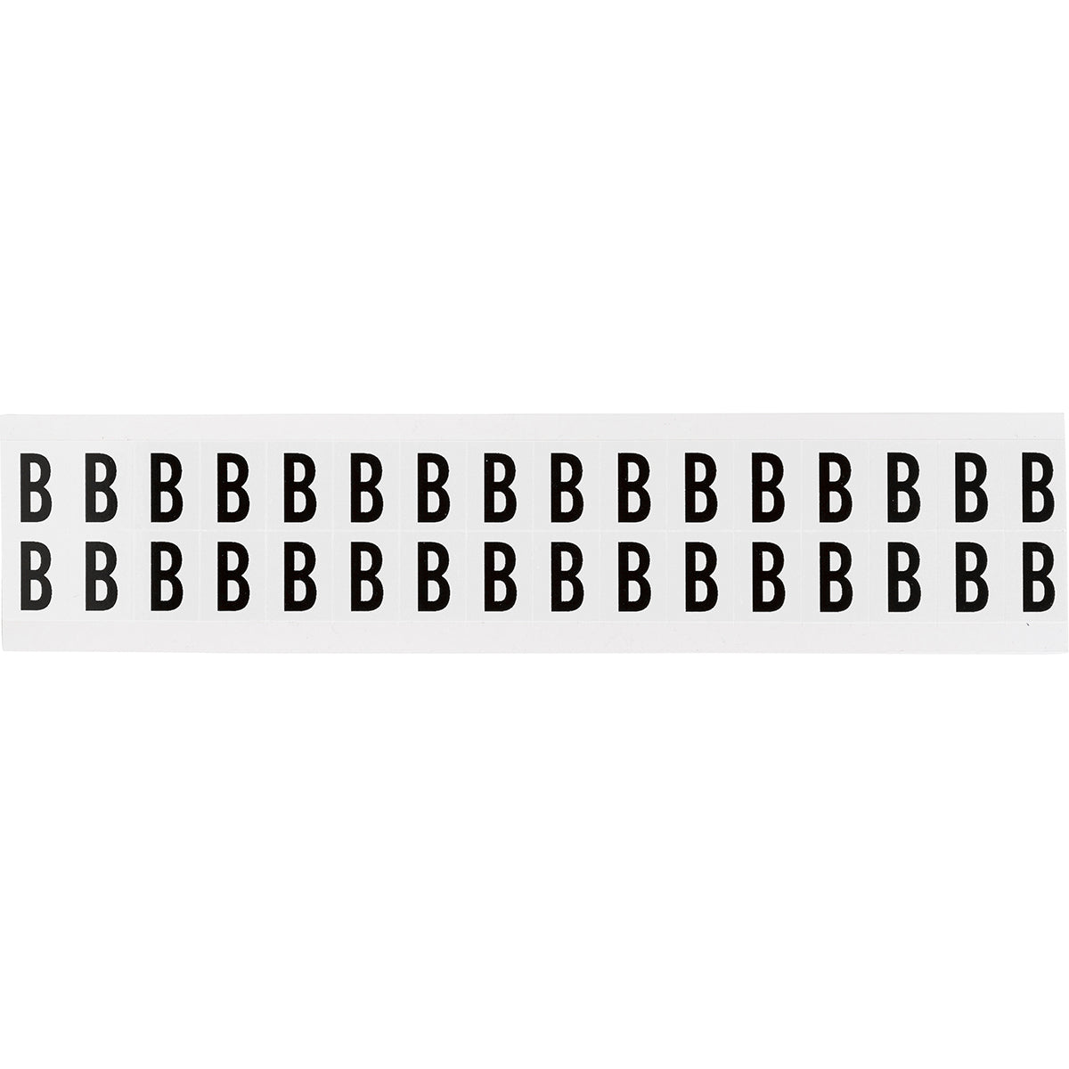 Brady NL-W75-B Identical numbers and letters on one card for indoor use 234264