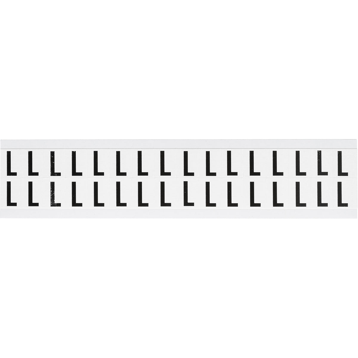 Brady NL-W75-L Identical numbers and letters on one card for indoor use 234274