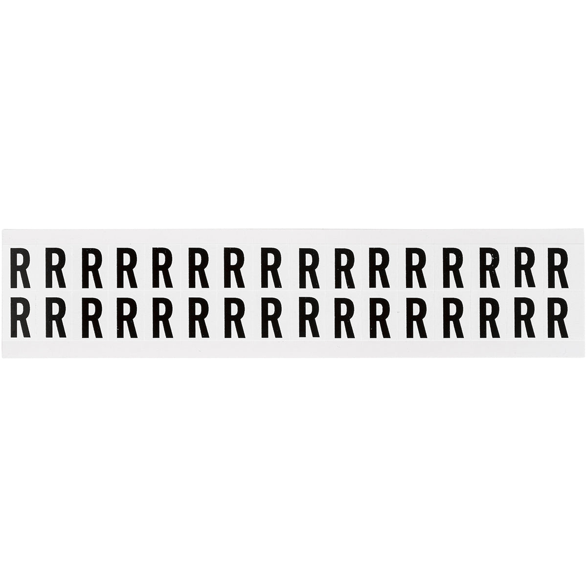 Brady NL-W75-R Identical numbers and letters on one card for indoor use 234280